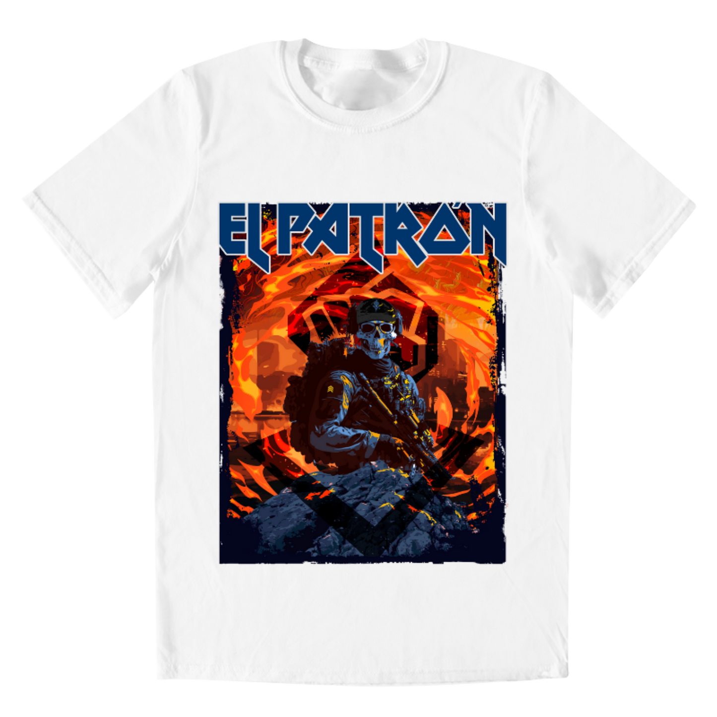 Playera hombre alkapone el patrón iron maiden