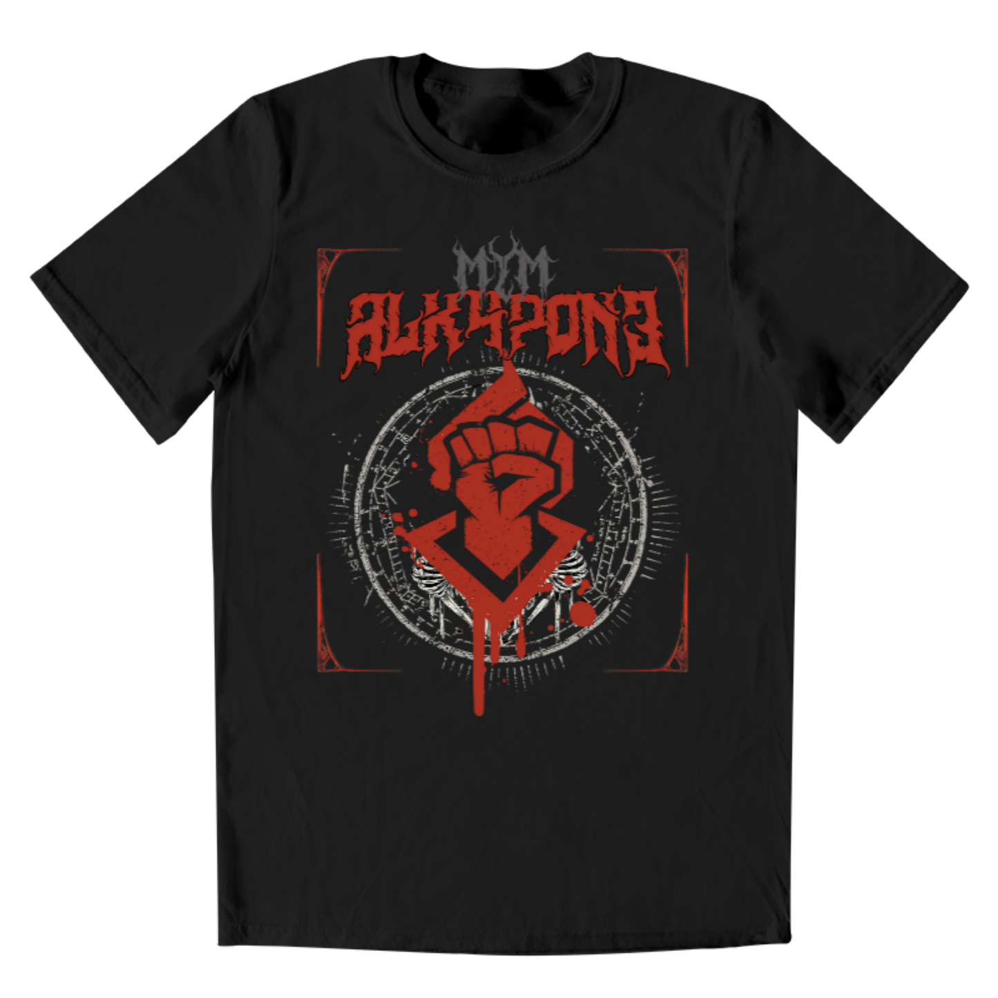 PLAYERA HOMBRE ALKAPONE DEATH METAL