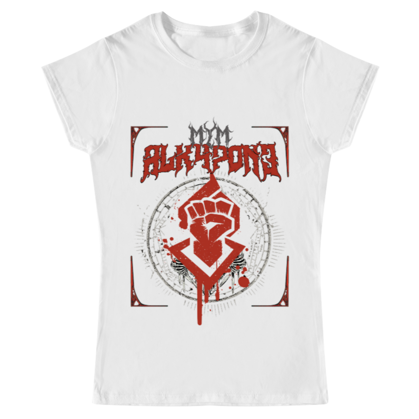 PLAYERA MUJER ALKAPONE DEATH METAL