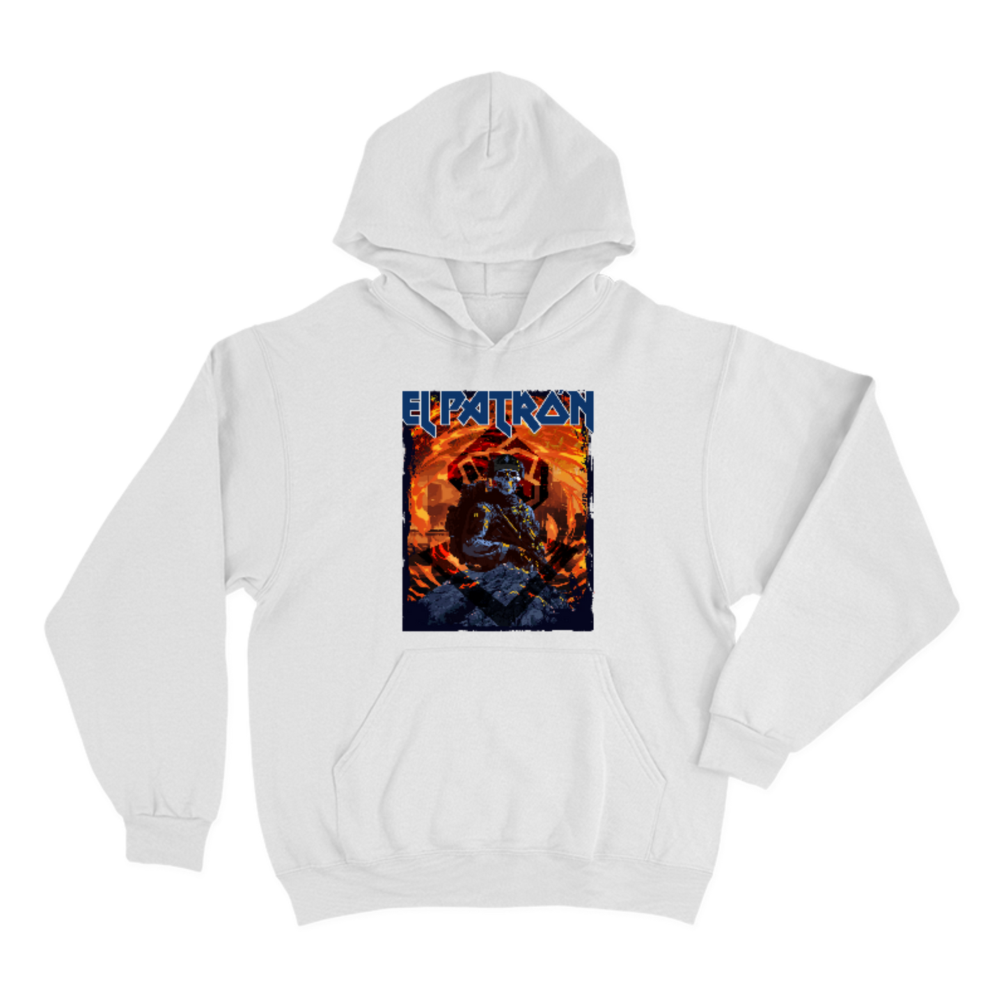 Hoodie alkapone el patrón iron maiden