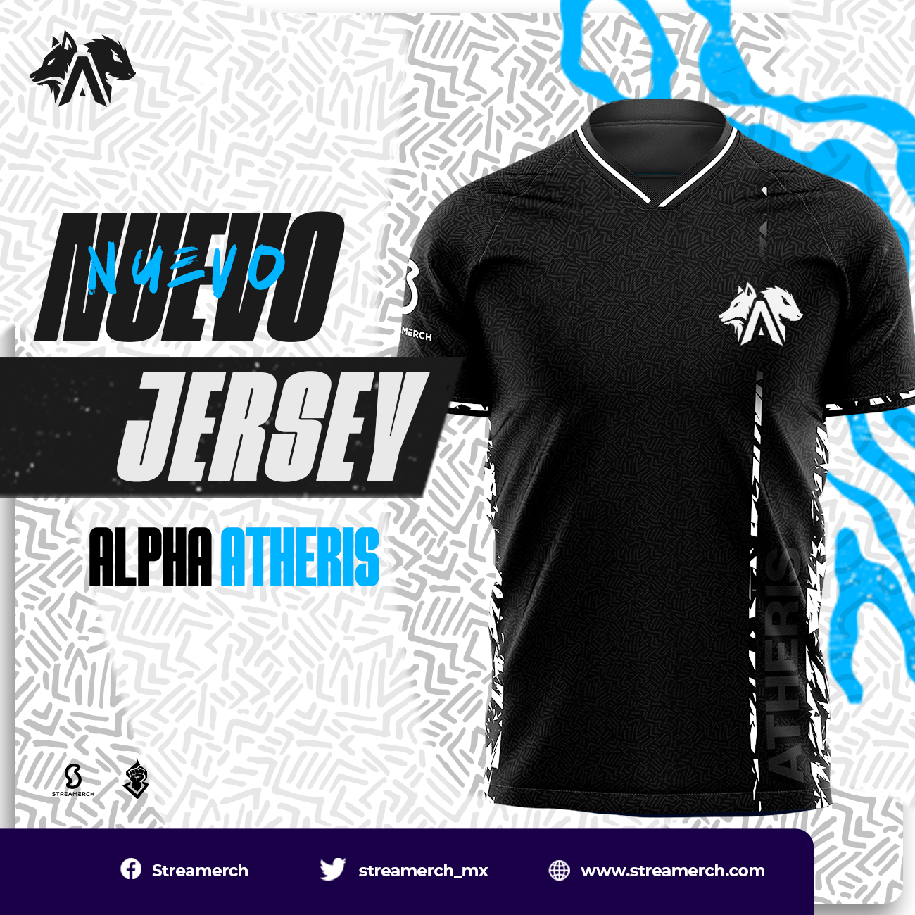 Jersey Negra Atheris Esports 2023