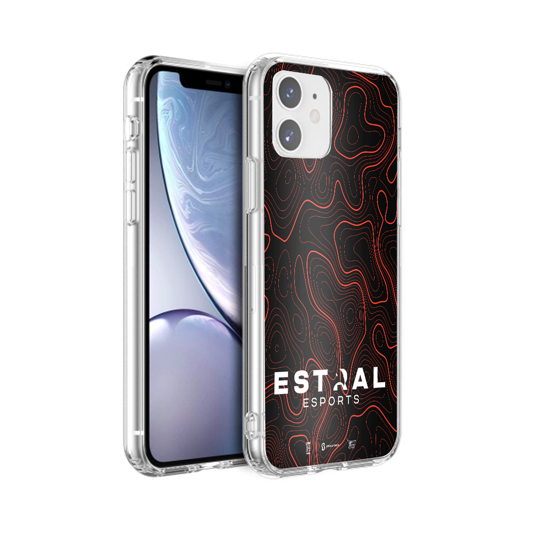 ESTRAL Funda hólografica negra