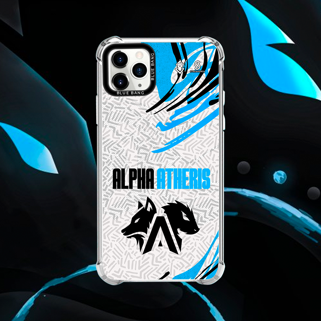 Funda para celulares hológrafica Alpha Atheris Blanca