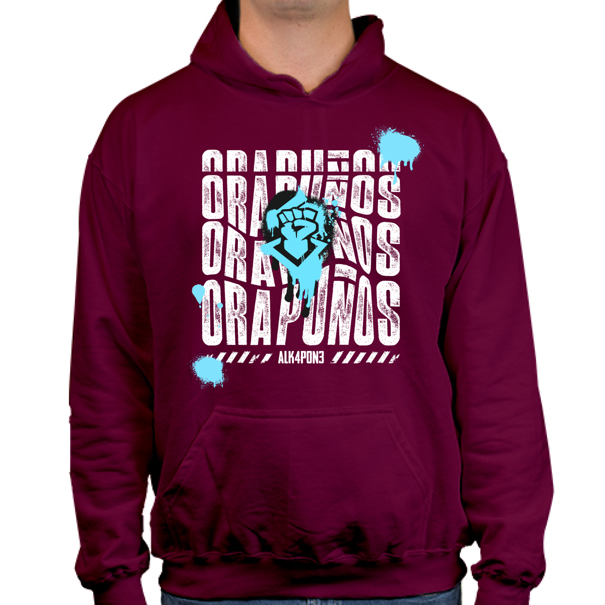 Hoodie Ora Puños Grafitti