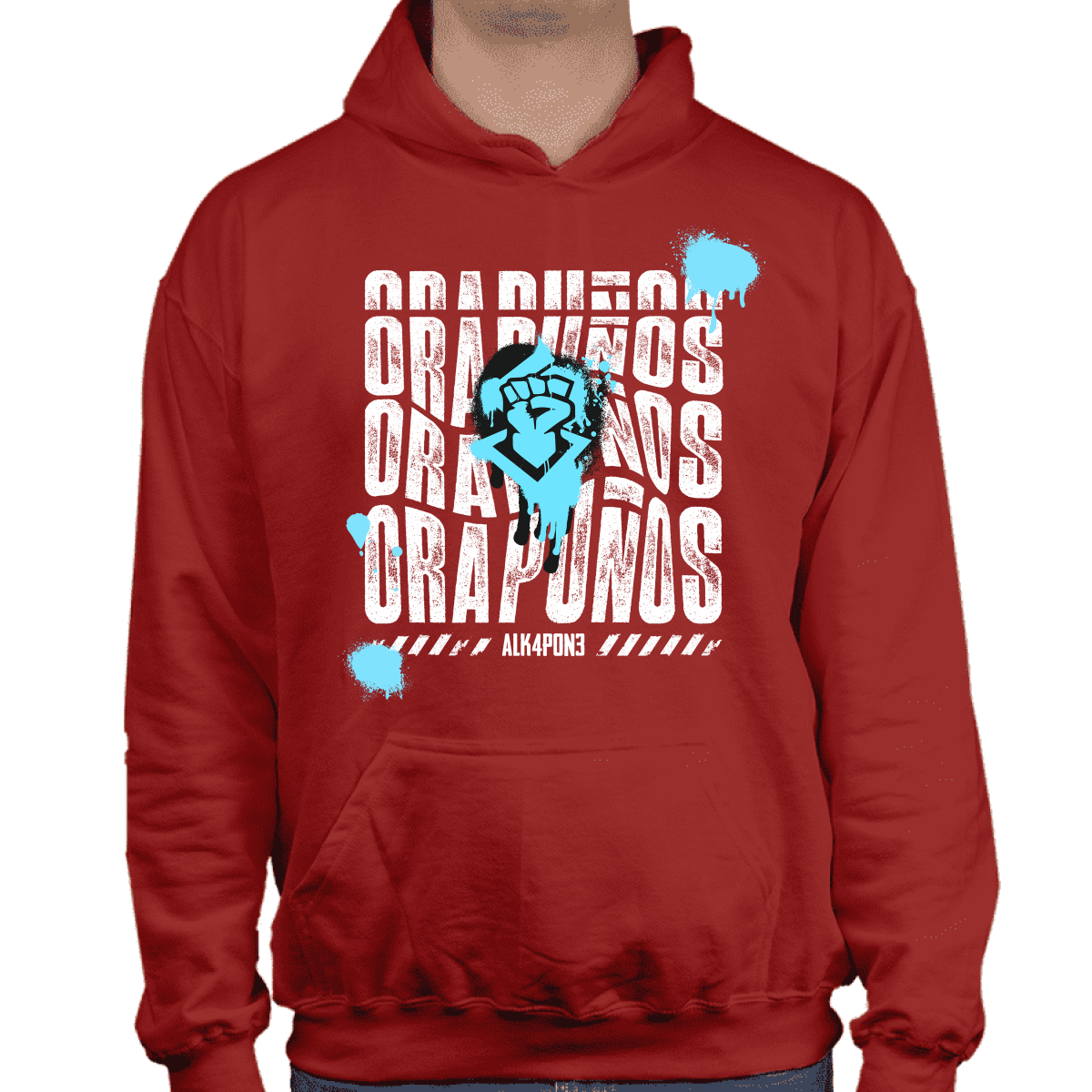 Hoodie Ora Puños Grafitti