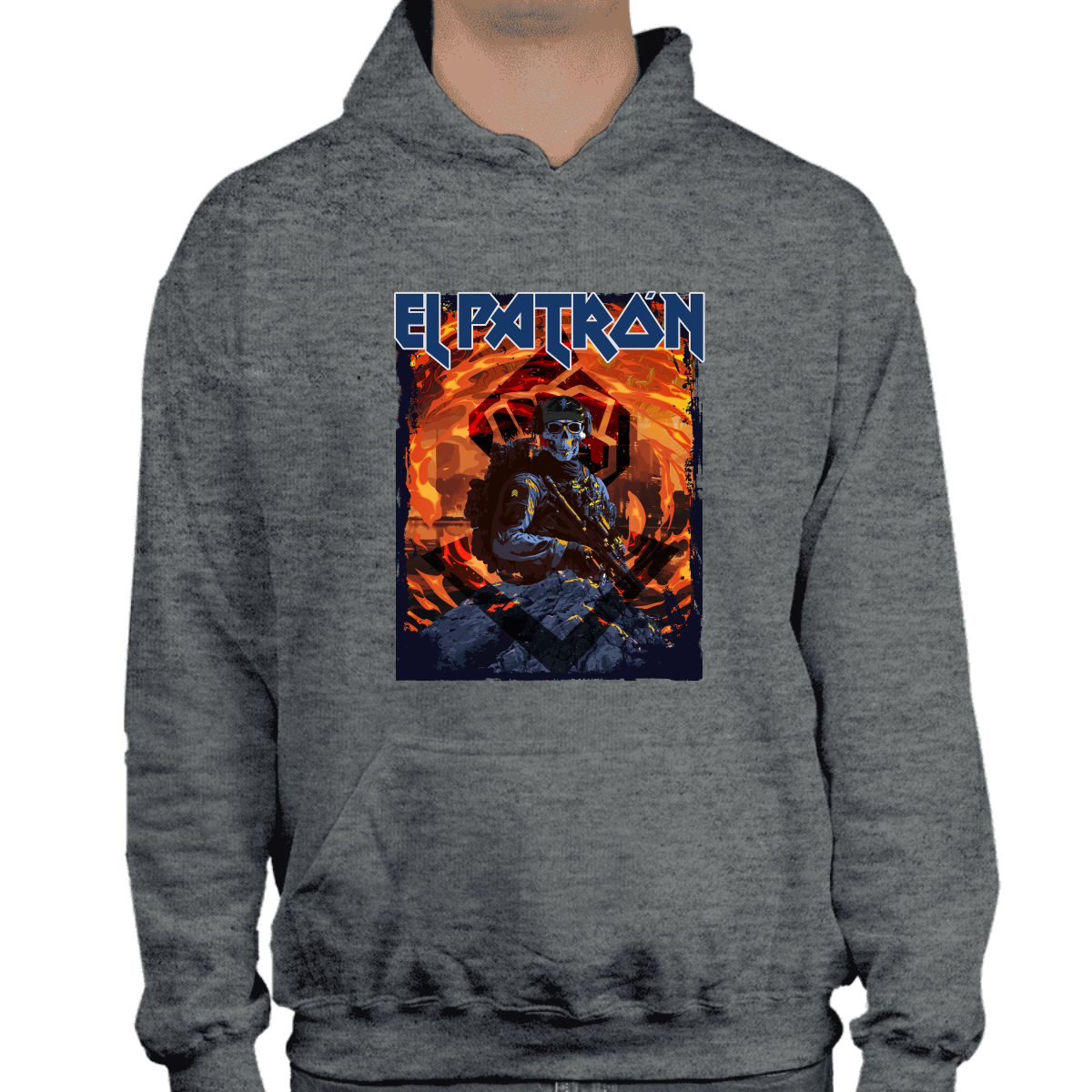 Hoodie alkapone el patrón iron maiden