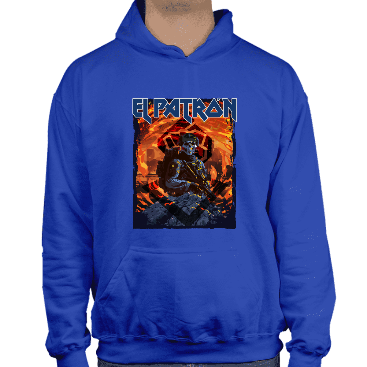 Hoodie alkapone el patrón iron maiden