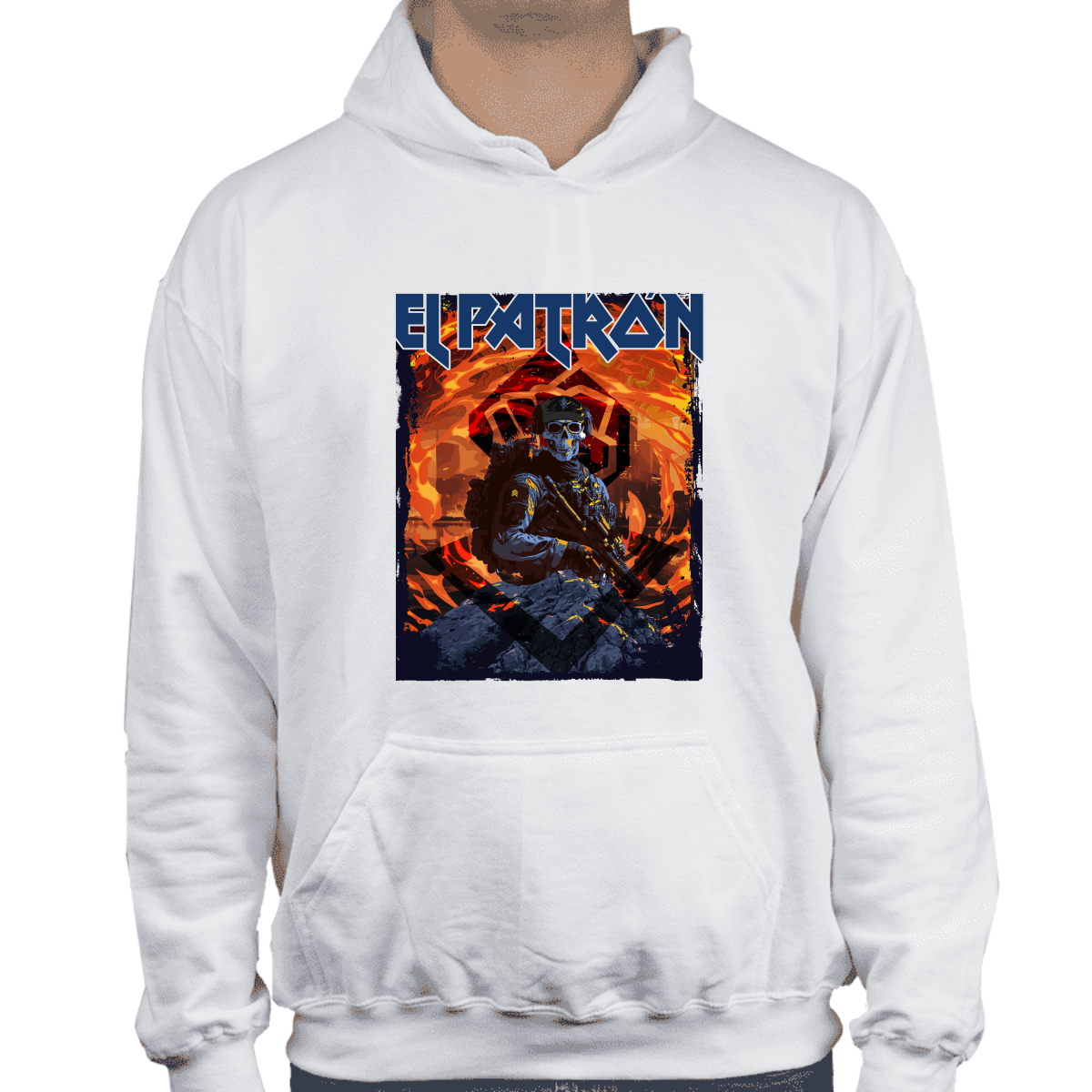 Hoodie alkapone el patrón iron maiden