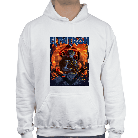 Hoodie alkapone el patrón iron maiden