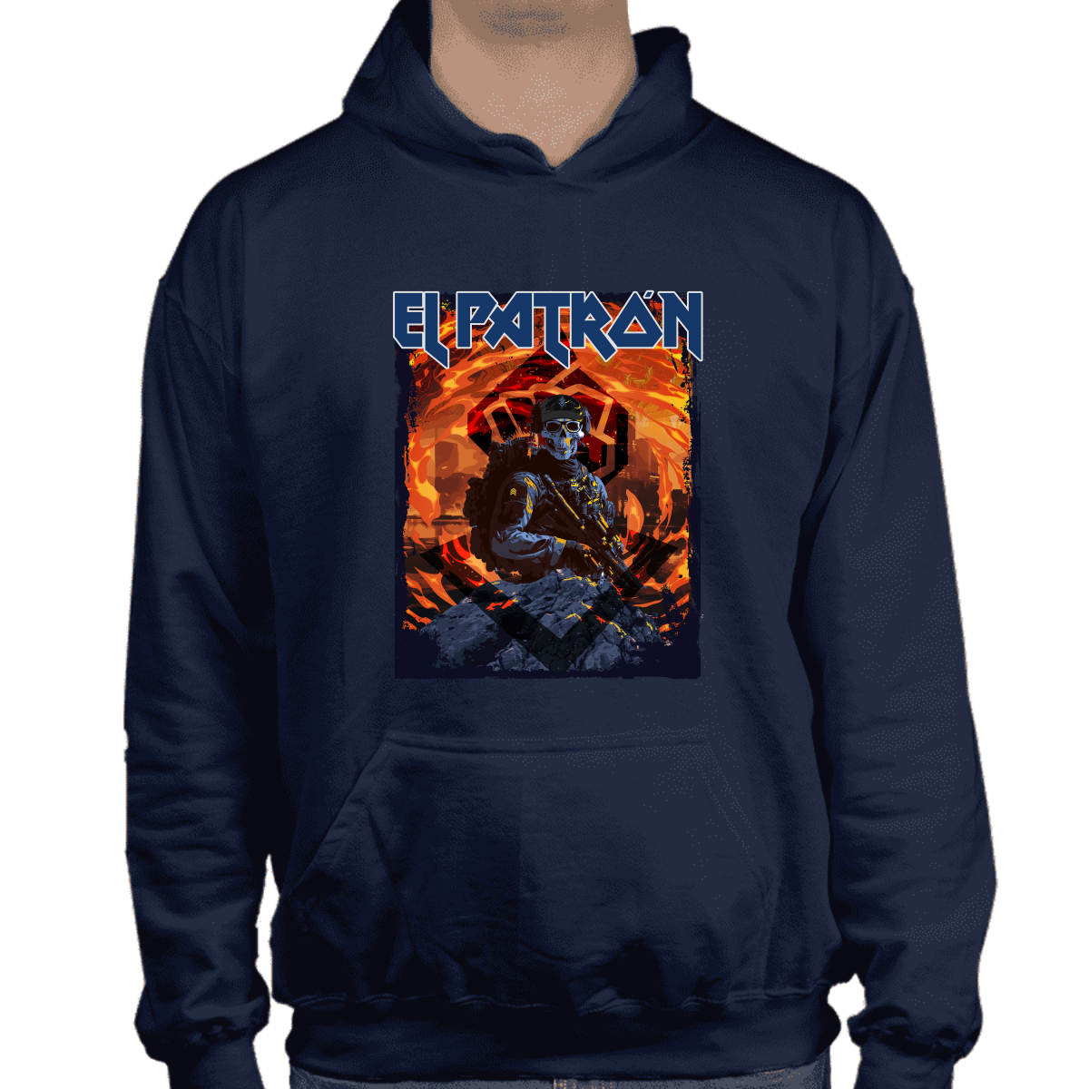 Hoodie alkapone el patrón iron maiden