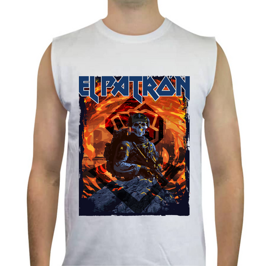 Camiseta tank top alkapone el patrón iron maiden