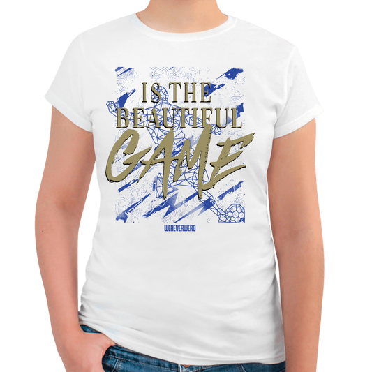 PLAYERA MUJER WEREVERWERO BEAUTIFUL GAME